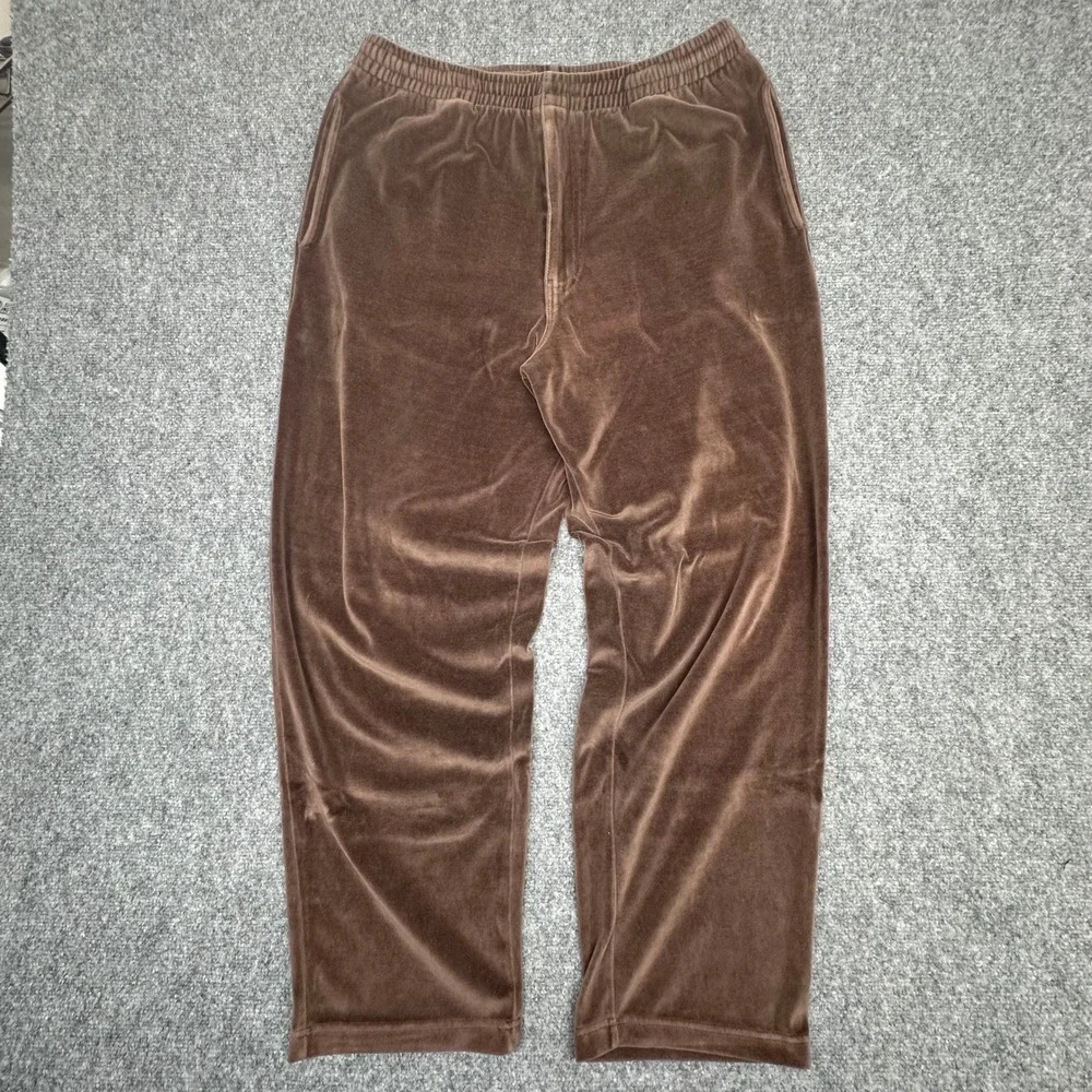 Vintage Irvine‎ Park Velour Patchwork Track Suit Set Mens Large Brown Tan Cream